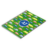 Autos Cartoon Initialen Notizblock (Linke Seite)