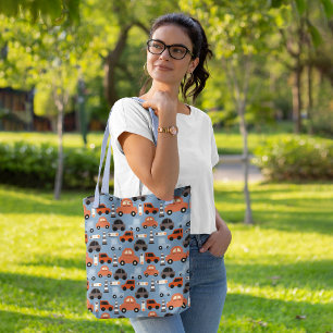 Autos des städtischen Cartoon Tasche