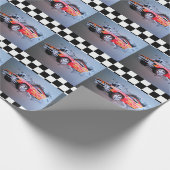 Autos, die durch das Wandverpackungspapier abstürz Geschenkpapier (Ecke)