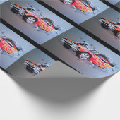 Autos, die durch das Wandverpackungspapier abstürz Geschenkpapier (Ecke)