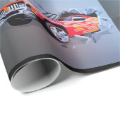 Autos, die durch das Wandverpackungspapier abstürz Geschenkpapier (Rolleneckpunkt)