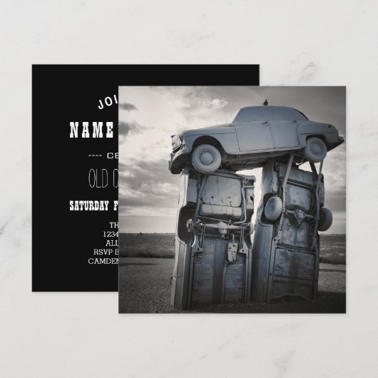 Autos Einladung (Vorne/Hinten)