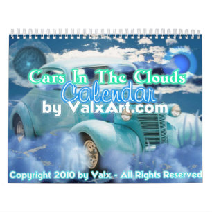 Autos im Wolkenkalender durch valxart.com Kalender