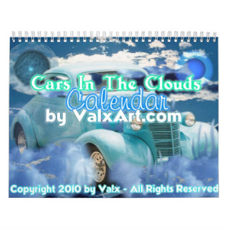 Autos im Wolkenkalender durch valxart.com Kalender
