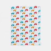 Autos Kinder Junge Fleecedecke (Vorderseite)