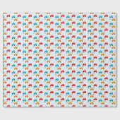Autos Kinder Jungen Geburtstag Geschenkpapier (Flach)