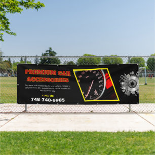 Autos können auf ein benutzerdefiniertes Geschäfts Banner