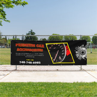 Autos können auf ein benutzerdefiniertes Geschäfts Banner