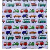 Autos, Lastkraftwagen, Busse Duschvorhang (Vorderseite)