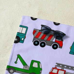 Autos, Lastkraftwagen, Busse Strandtuch