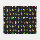 Autos, Lastkraftwagen, Traktoren und Straßenschild Fleecedecke (Vorderseite (Horizontal))