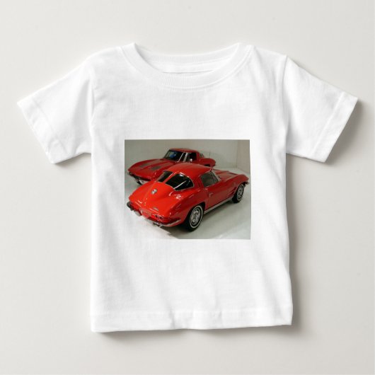 Autos mit klassischer Trennwand Baby T-shirt (Vorderseite)