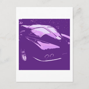 Autos mit klassischer Trennwand Postkarte