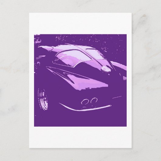 Autos mit klassischer Trennwand Postkarte (Vorderseite)