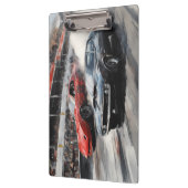 Autos mit rotem und schwarzem Muskel Klemmbrett (Links)