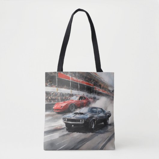 Autos mit rotem und schwarzem Muskel Tasche (Vorderseite)