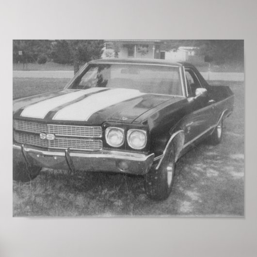 Autos mit schwarzem Autos Poster (Vorne)