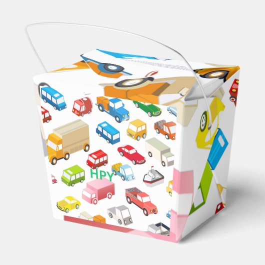 Autos Papier Geschenkboxen für Kinder Geschenkschachtel (Rückseite)