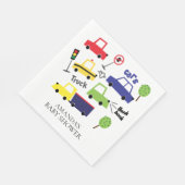 Autos & Trucks Boys Babydusche Papier Napkins Serviette (Ecke)
