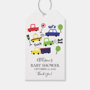 Autos & Trucks Kinderdusche Gefallen Tag Geschenkanhänger
