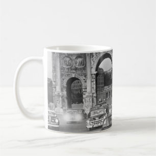 Autos und antike Monumente Rom Italienvintage, ita Kaffeetasse