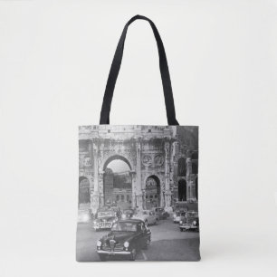 Autos und antike Monumente Rom Italienvintage, ita Tasche