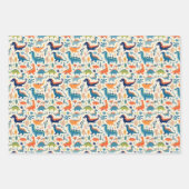 Autos und Dinosaurier Geschenkpapier Set (Vorderseite 2)