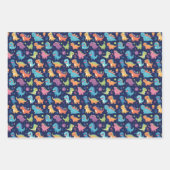 Autos und Dinosaurier Geschenkpapier Set (Vorderseite)