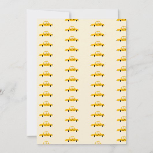 Autos und Fahrzeuge auf der Straße Junge Geburtsta Einladung (Rückseite)