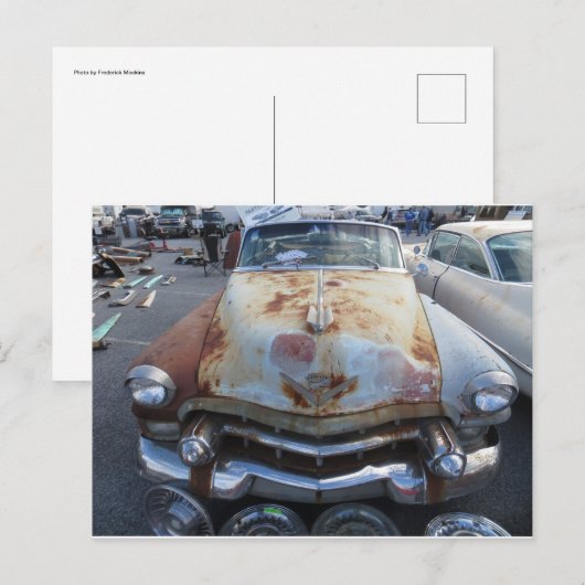 Autos und Hubcaps Postkarte (Vorne/Hinten)