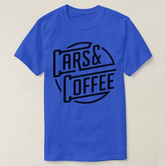 Autos und Kaffee T-Shirt (Design vorne)