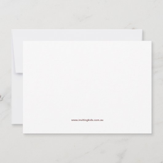 Autos und Lastkraftwagen Taufe Einladung (Rückseite)