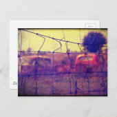 Autos und LKW fahren weg Postkarte (Vorne/Hinten)