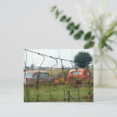 Autos und LKW rutschen auf dem Land ab Postkarte (Stehend Vorderseite)