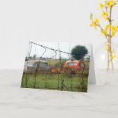 Autos und LKWs stürzen, Geburtstag Karte (Gelbe Blume)