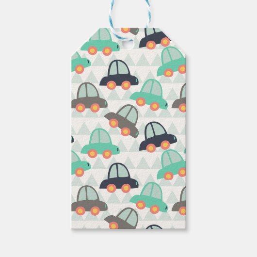 Autos und mehr Autos Geschenkanhänger (Vorderseite)