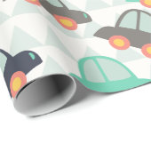 Autos und mehr Autos Geschenkpapier (Rolleneckpunkt)