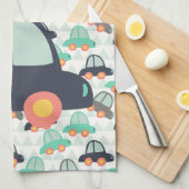 Autos und mehr Autos Geschirrtuch (Viertel Falte)