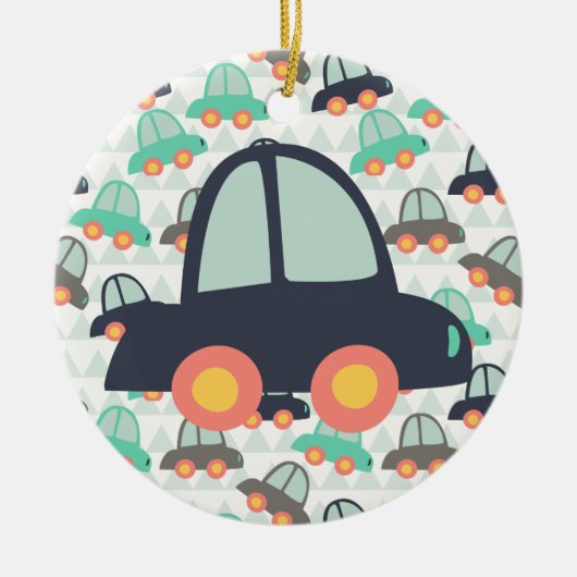 Autos und mehr Autos Keramikornament (Vorne)