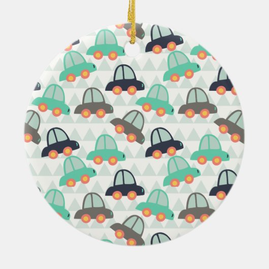 Autos und mehr Autos Keramikornament (Hinten)