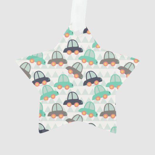 Autos und mehr Autos Ornament (Rückseite)
