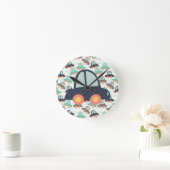 Autos und mehr Autos Runde Wanduhr (Zuhause)