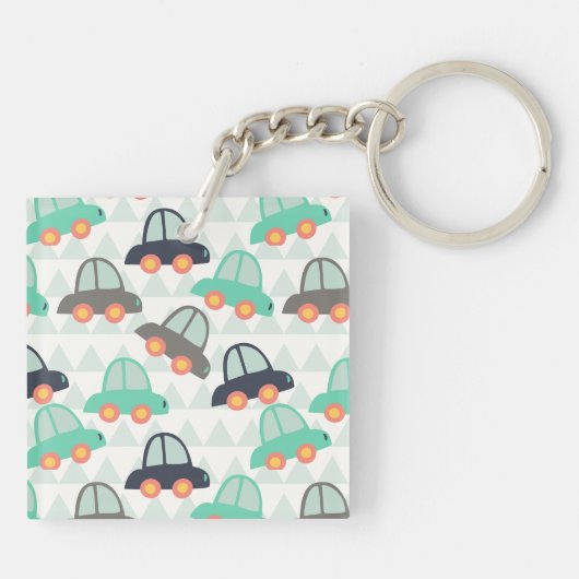 Autos und mehr Autos Schlüsselanhänger (Rückseite)