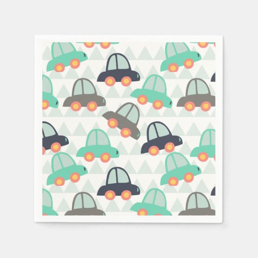 Autos und mehr Autos Serviette (Vorderseite)