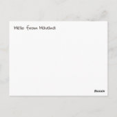 Autos von Havanna Postkarte (Rückseite)