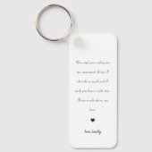 Autosafe niedliche Liebe zurück Auto Schlüsselanhä Schlüsselanhänger (Vorderseite)