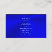 Autosales, Eis-blaues klassisches Auto, Chromblick Visitenkarte (Rückseite)