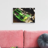 Autosalon Skyline R34 Leinwanddruck (Insitu (Wohnzimmer))