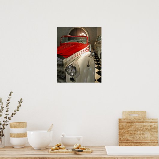 Autosammlung in der Liberace Foundation und Poster (Küche)