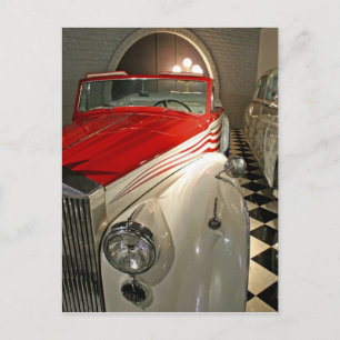 Autosammlung in The Liberace Foundation und Postkarte